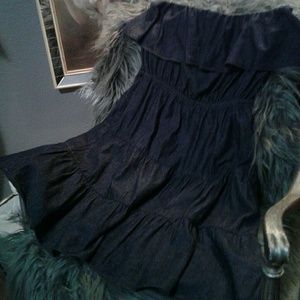 Denim Strapless Dress